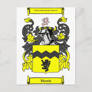 Morris (Irish) Coat of Arms Postcard