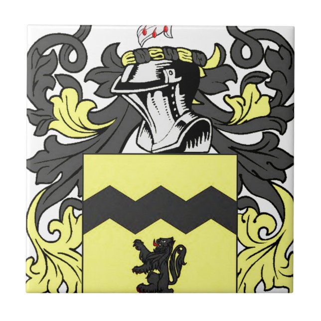 Morris (Irish) Coat of Arms Tile (Front)