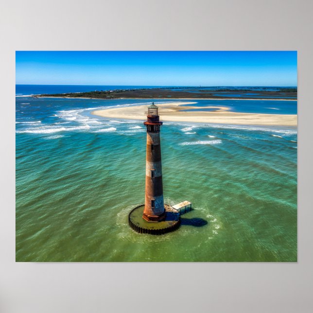 Morris Island Lighthouse (South Carolina) Poster (Front)