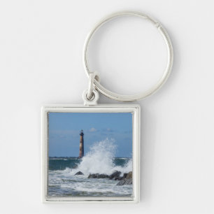 Morris Island Lighthouse Splash Key Ring
