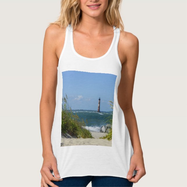 Morris Island Lighthouse Walkway Tank Top (Front)