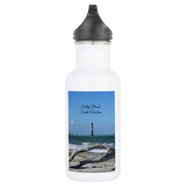 Morris Lighthouse And Tree Remains Water Bottle (Right)