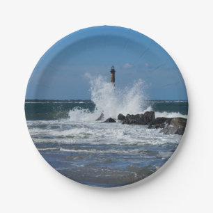 Morris Lighthouse Splash Paper Plate