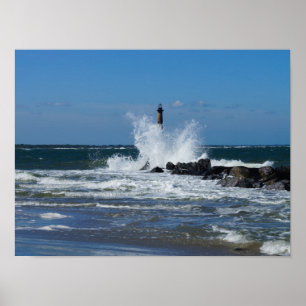 Morris Lighthouse Splash Poster