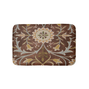 Morris Little Flower Art Nouveau Detail Bath Mat