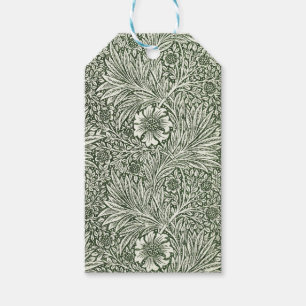 Morris Marigold Vintage 1875 Green Floral Flower Gift Tags