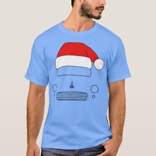 Morris Minor classic Christmas hat edition T-Shirt