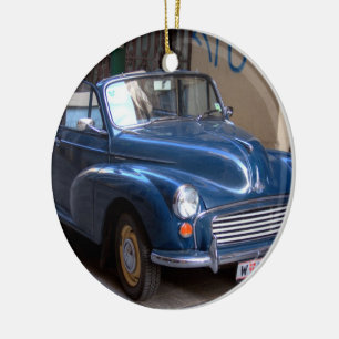 Morris Minor Convertible Tourer Ceramic Tree Decoration