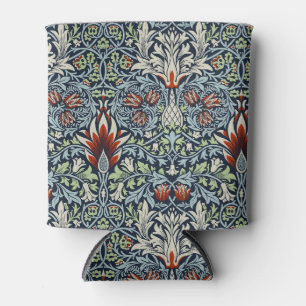 Morris Navy Blue Snakeshead Floral Wallpaper Can Cooler