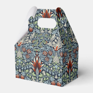 Morris Navy Blue Snakeshead Floral Wallpaper Favour Box