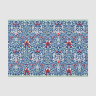 Morris Navy Blue Snakeshead Floral Wallpaper Tissue Paper