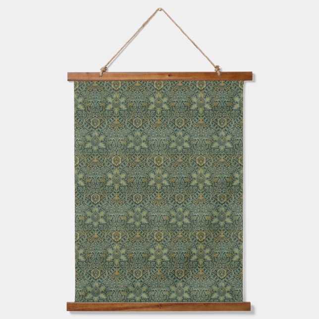 Morris Persian Elegance: The Ispahan Carpet Rug Hanging Tapestry (Front)