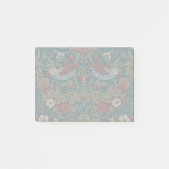 Morris - Strawberry Thief  #2 Floral Pattern  Post-it Notes (Front)
