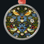 Morris - Strawberry Thief Metal Tree Decoration<br><div class="desc">Strawberry Thief,  pattern design by English artist William Morris</div>