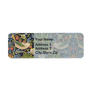 Morris Strawberry Thief Navy Blue Vintage Fine Art
