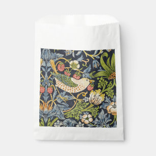 Morris Strawberry Thief Navy Blue Vintage Fine Art Favour Bags