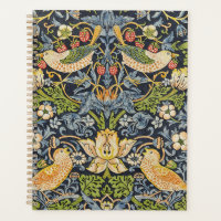 Morris Strawberry Thief Navy Blue Vintage Fine Art