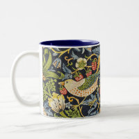 Morris Strawberry Thief Navy Blue Vintage Fine Art