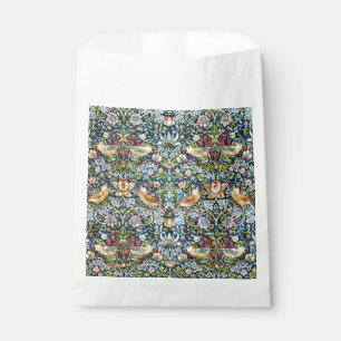 Morris Strawberry Thief Yellow Ivory Slate Blue Favour Bags