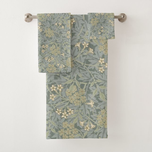 Morris Vine & Jasmine Garden Flower Classic Bath Towel Set (Insitu)
