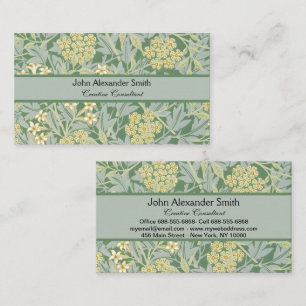 Morris Vine & Jasmine Garden Flower Classic Business Card