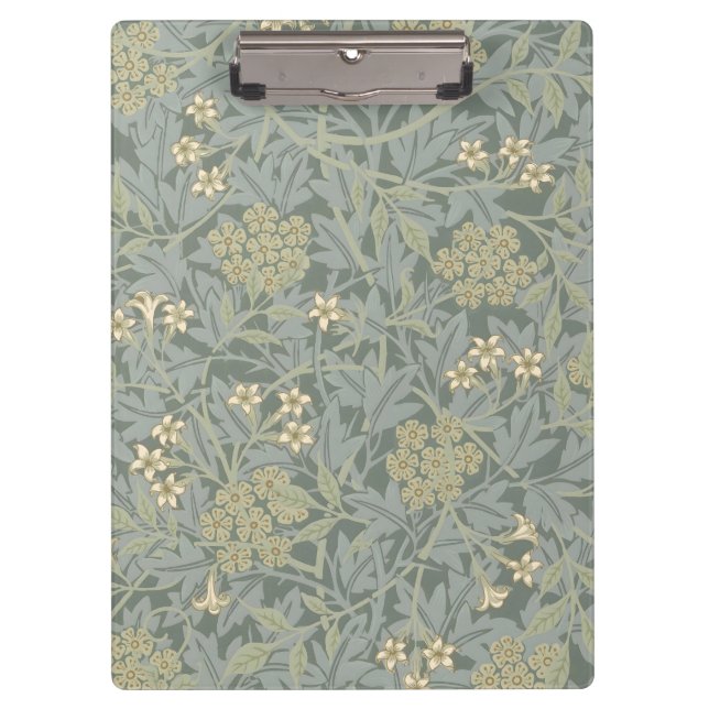 Morris Vine & Jasmine Garden Flower Classic Clipboard (Front)