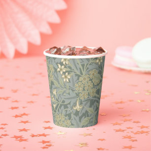 Morris Vine & Jasmine Garden Flower Classic Paper Cups