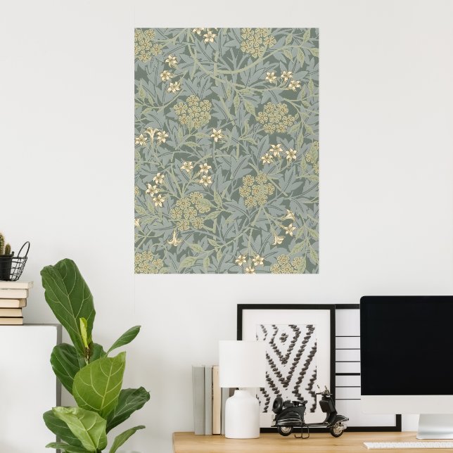Morris Vine & Jasmine Garden Flower Classic Poster (Home Office)