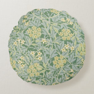 Morris Vine & Jasmine Garden Flower Classic Round Cushion