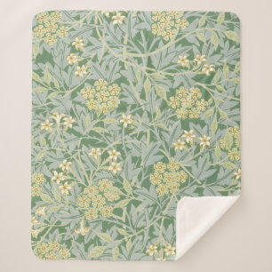 Morris Vine & Jasmine Garden Flower Classic Sherpa Blanket