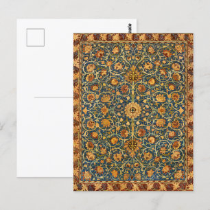 Morris  Vintage Holland Park carpet Pattern Postcard