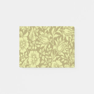 Morris Vintage Purple & White Floral Pattern Post-it Notes