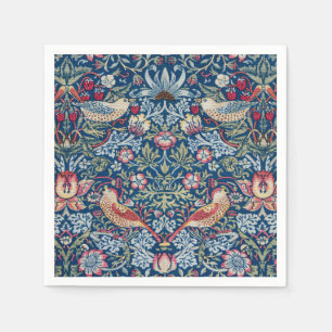 Morris - Vintage Strawberry Thief Floral Pattern Napkin
