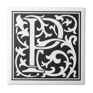 Morrisesque 'P' Tile