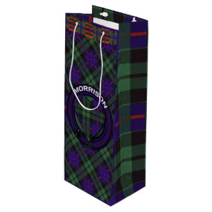 Morrison clan Plaid Scottish tartan Wine Gift Bag