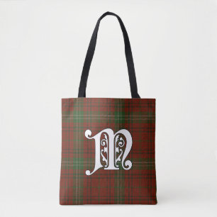 Morrison Clan Tartan Monogram Tote Bag