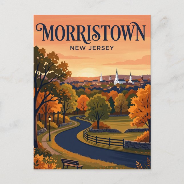 Morristown New Jersey Postcard (Front)