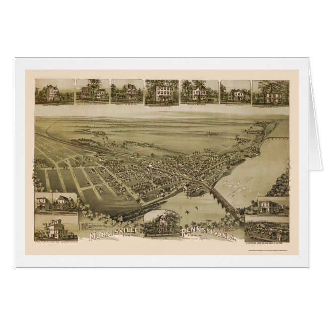 Morrisville, PA Panoramic Map - 1893 (Front Horizontal)