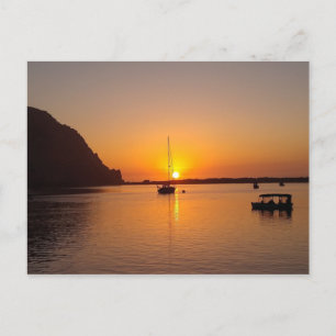 Morro Bay at Sunset Postcard