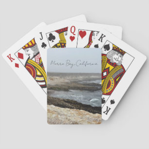 Morro Bay California Ocean Cliffs Photography Playing Cards