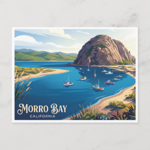 Morro Bay California Postcard