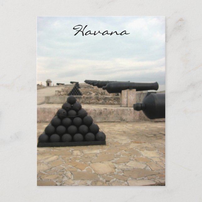 morro castle cannonballs postcard (Front)