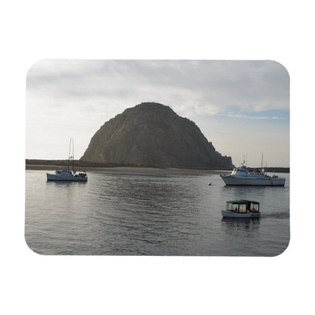 Morro Rock at Morro Bay, CA Magnet (Horizontal)