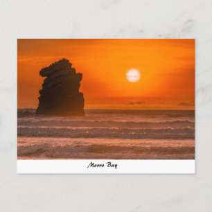 Morro Rock Beach Postcard