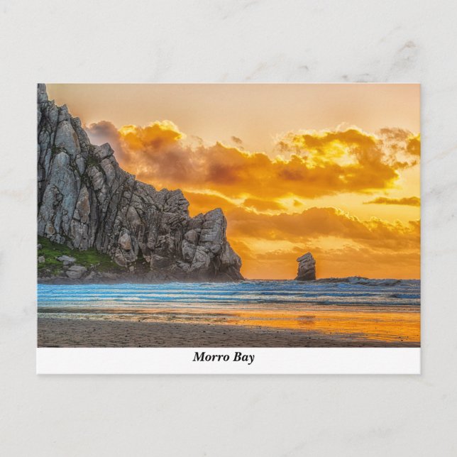 Morro Rock Beach Postcard (Front)