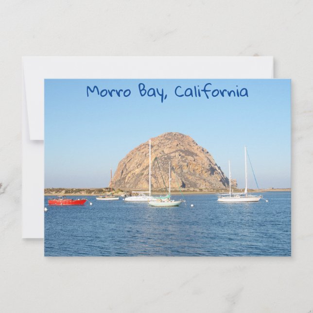 Morro Rock, California card (Front)