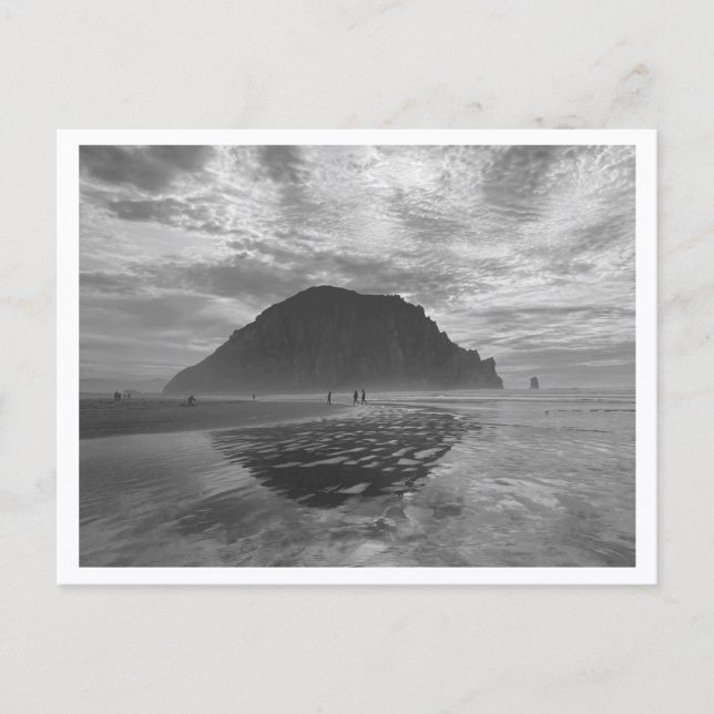 Morro Rock, Morro Bay in Sepia Postcard (Front)