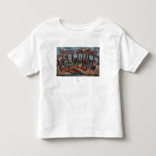 Morrow Point Lake, Colorado - Large Letter Scene Toddler T-Shirt