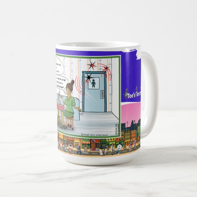 Morse Code | Absurd Wordplay Humor Classic Coffee Mug (Front Right)