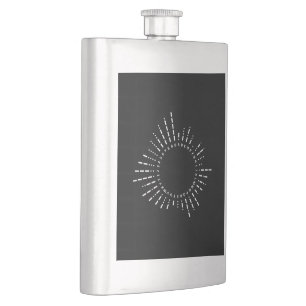 Morse Code Alphabet Hip Flask